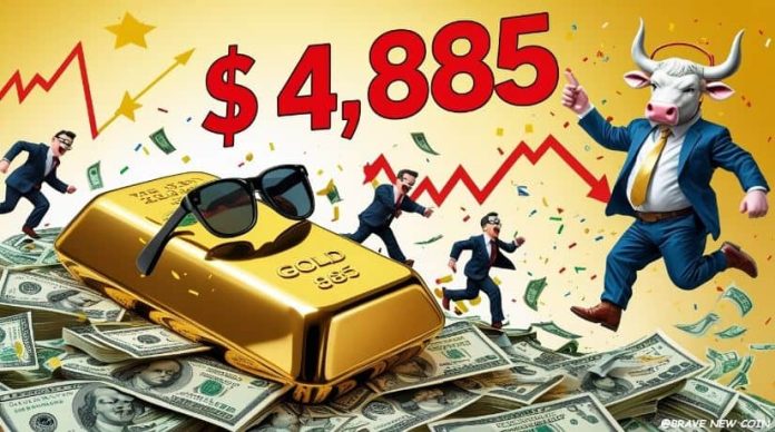 Gold (XAUUSD) Worth Prediction: Gold Sellers Eye $4,885 Liquidity Zone Whereas GLD Stays in Bullish Uptrend