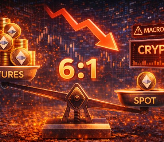Ethereum Futures Quantity Outruns Spot 6-to-1 As Macro Stress Weighs On Crypto