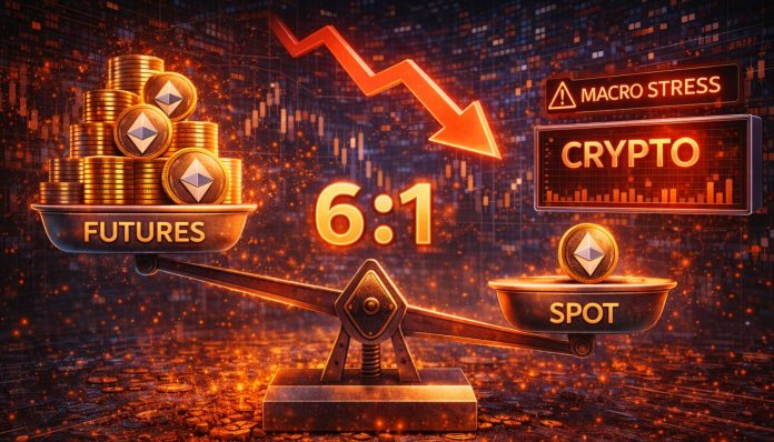Ethereum Futures Quantity Outruns Spot 6-to-1 As Macro Stress Weighs On Crypto