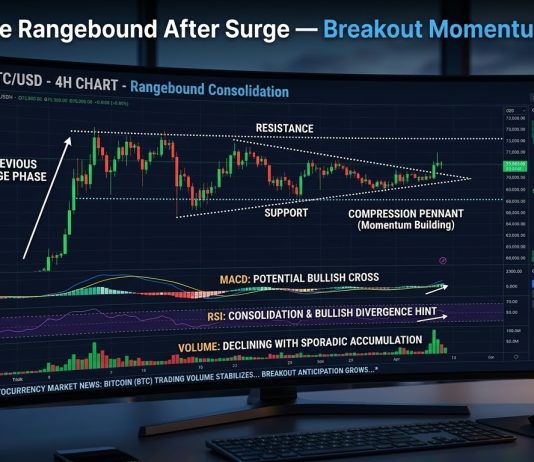 Bitcoin Value Rangebound After Surge — Breakout Momentum Constructing?