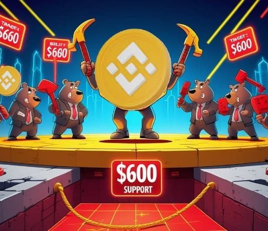 BNB Worth Prediction: Bearish Construction Holds as $655 Provide Caps Upside Whereas $600 Help Stays at Danger