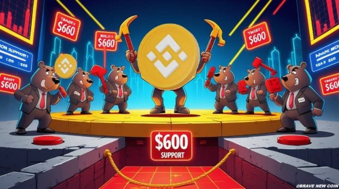 BNB Worth Prediction: Bearish Construction Holds as $655 Provide Caps Upside Whereas $600 Help Stays at Danger