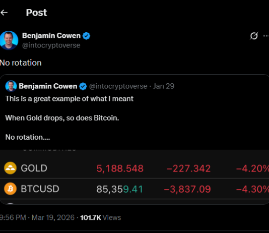 Bitcoin Positive factors Floor On Gold Even As Each Belongings Slide