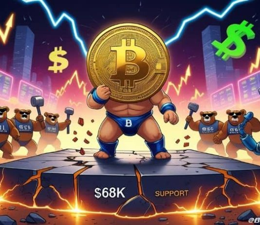 Bitcoin (BTC) Worth Prediction: BTC Battles $68Okay Assist Whereas IBIT Stays Cautious Forward of Doable $74Okay Liquidity Sweep
