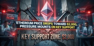 Ethereum Worth Drops Towards $2,000, Strain Mounts on Key Assist
