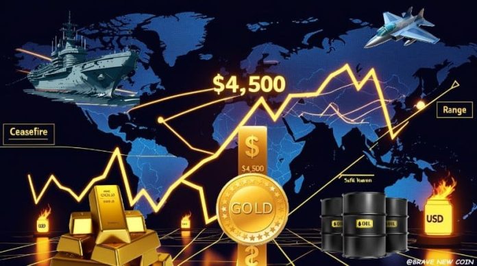 Gold Worth Forecast: XAUUSD Reclaims $4,500 on US–Iran Ceasefire Hopes however Bearish Shifting Averages Hold Outlook Vary-Sure