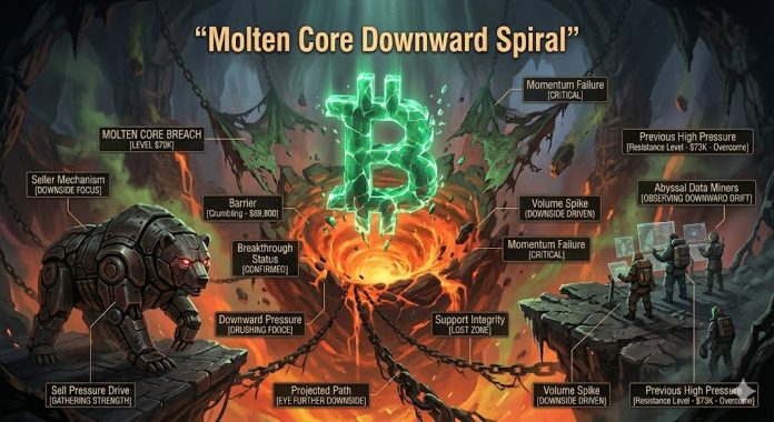 Bitcoin Worth Breaks Under $70Ok, Sellers Eye Additional Draw back