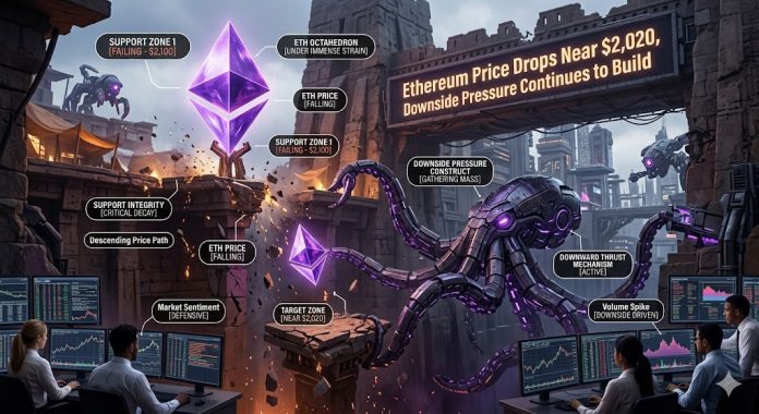 Ethereum Worth Drops Close to $2,020, Draw back Strain Continues to Construct