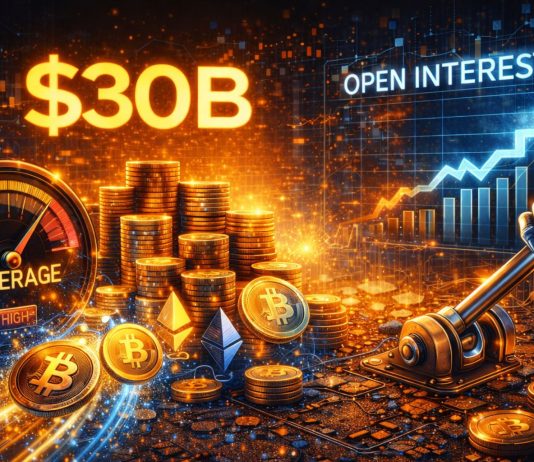 Crypto Market Open Curiosity Hits $30 Billion, Highest Since January: Leverage Returns To The Market