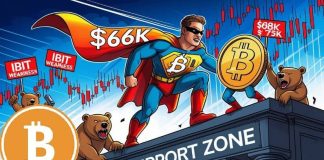Bitcoin (BTC) Worth Prediction: BTC Defends $66Ok Help—$75Ok Bounce Forward or Deeper Drop as IBIT Weak point Builds?