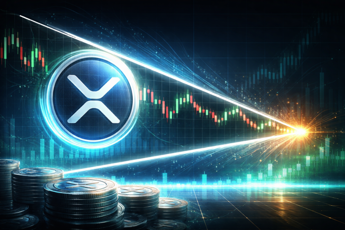 XRP Nears Key Turning Level As Descending Wedge Tightens