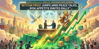 Bitcoin Worth Jumps Amid Peace Talks, Danger Urge for food Ignites Rally