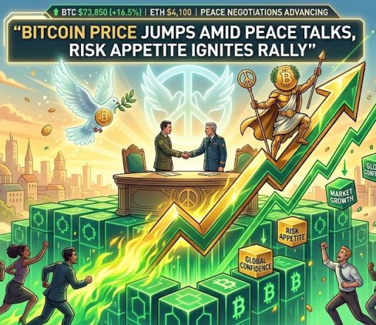 Bitcoin Worth Jumps Amid Peace Talks, Danger Urge for food Ignites Rally