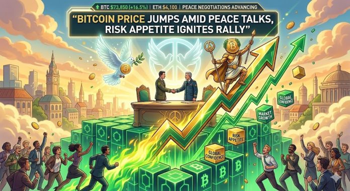 Bitcoin Worth Jumps Amid Peace Talks, Danger Urge for food Ignites Rally