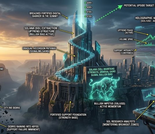 Solana (SOL) Maintains Power, Gradual Features Sign Bullish Bias