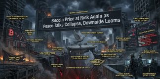 Bitcoin Worth at Danger Once more as Peace Talks Collapse, Draw back Looms