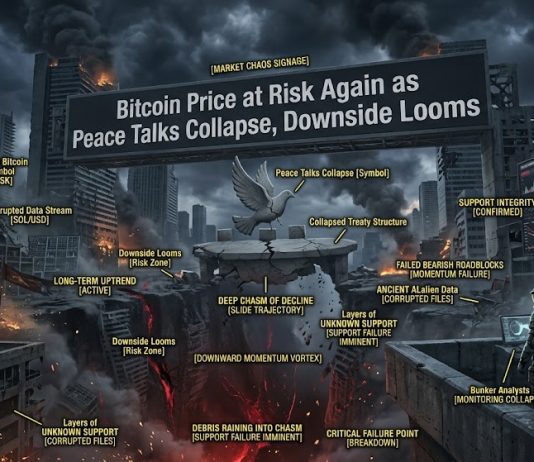 Bitcoin Worth at Danger Once more as Peace Talks Collapse, Draw back Looms