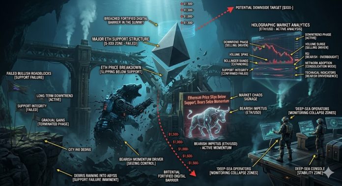 Ethereum Worth Slips Under Help, Bears Seize Momentum