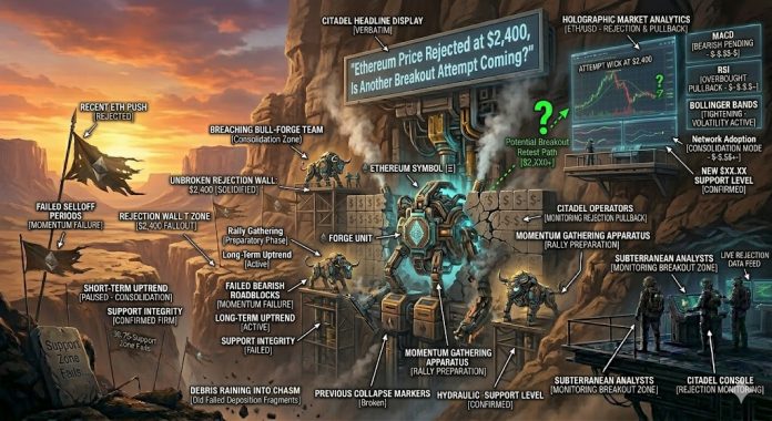 Ethereum Worth Rejected at $2,400, Is One other Breakout Try Coming?