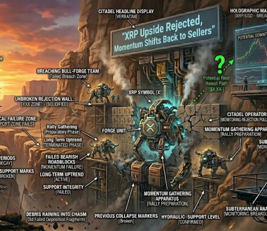 XRP Worth Upside Rejected, Momentum Shifts Again to Sellers