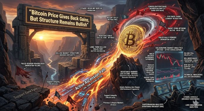 Bitcoin Value Provides Again Positive aspects, However Construction Stays Bullish