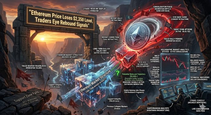 Ethereum Value Loses $2,350 Stage, Merchants Eye Rebound Indicators