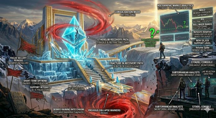 Ethereum Worth Struggles To Acquire Tempo, Restoration Stays Fragile