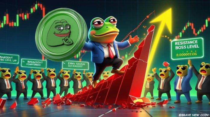 Pepe Coin (PEPE) Value Prediction: Falling Wedge Breakout Indicators Momentum Shift—Can Bulls Goal $0.00000736 Subsequent?