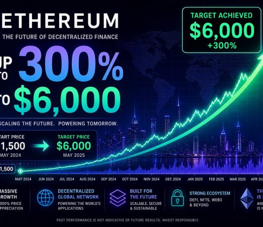 Does The Ethereum 300% Increase In Capability Imply Value Can Rise 3x To $6,000?