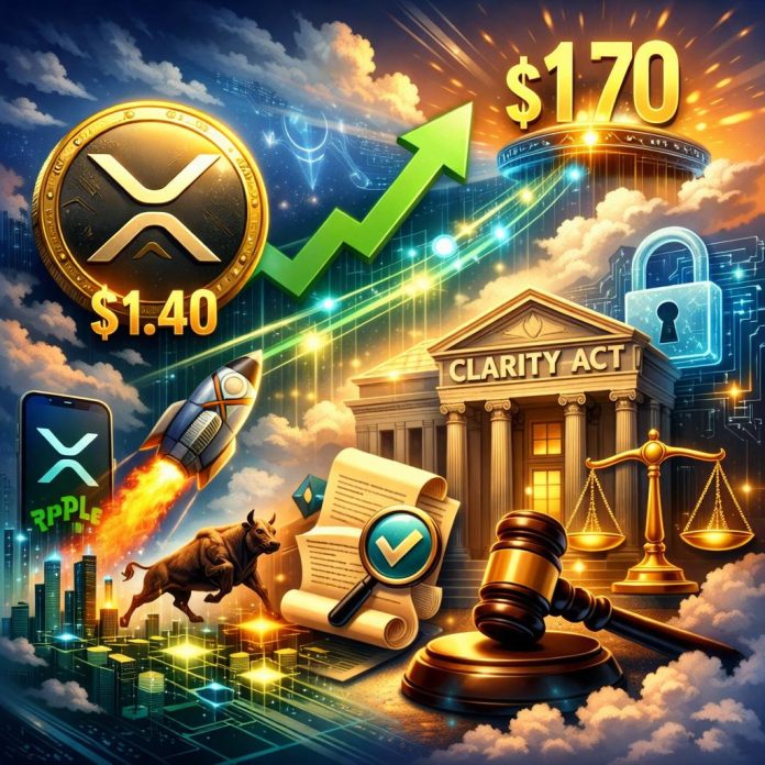 XRP Close to $1.40—What Might Spark A Transfer To $1.70, And How The CLARITY Act Matches In