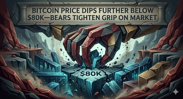 Bitcoin Value Dips Additional Beneath $80Ok—Bears Tighten Grip On Market