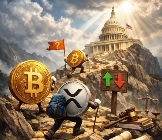 Bitcoin And XRP Climb On CLARITY Act Information—However Clear Path To Legislation Isn’t Performed But