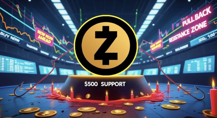 Zcash (ZEC) Worth Prediction: Merchants Watch Key $500 Help as Analysts Warn of Pullback Earlier than New Highs