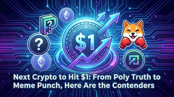 Subsequent Crypto to Hit $1: From Poly Reality to Meme Punch, Right here Are the Contenders