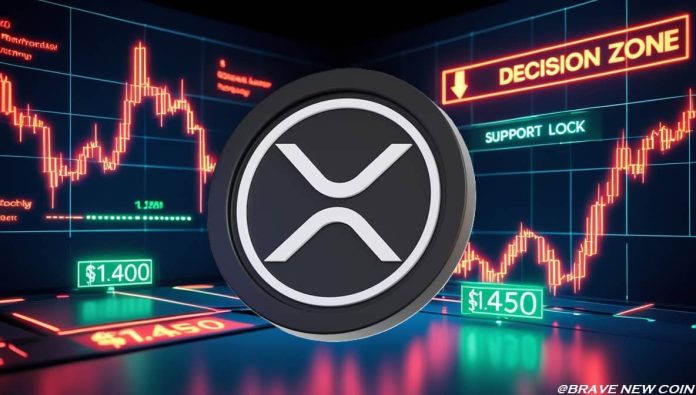 XRP Worth Prediction: XRP Consolidates at $1.41 With $1.4550 Breakout in Focus
