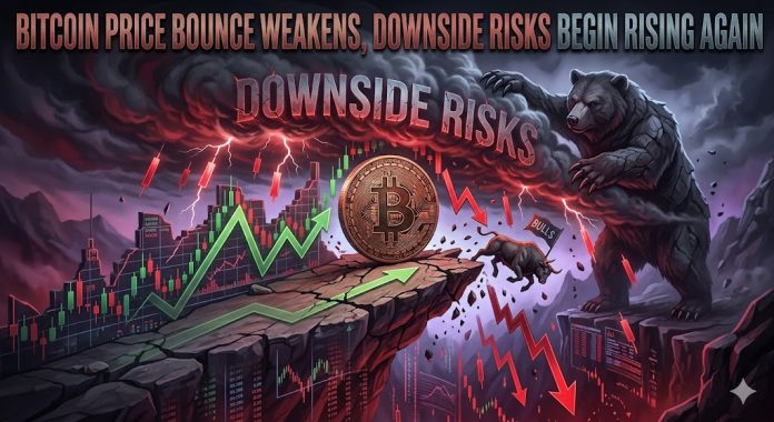 Bitcoin Worth Bounce Weakens, Draw back Dangers Start Rising Once more