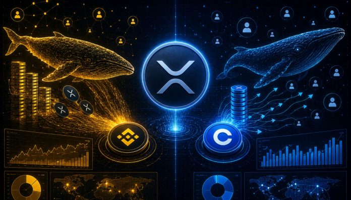 XRP Whale Dominance Returns To Binance Whereas Coinbase Knowledge Tells A Completely different Story