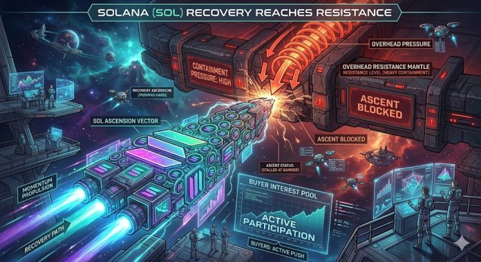 Solana (SOL) Rebound Faces Main Check Close to Key Resistance Zone