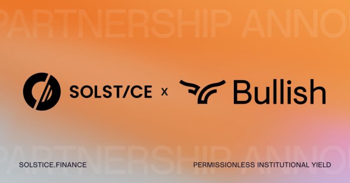 Solstice Tops $400M TVL as NYSE-Listed Bullish Joins Its Institutional Allocator Base Solstice Tops $400M TVL as NYSE-Listed Bullish Joins Its Institutional Allocator Base