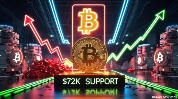 Bitcoin Worth Prediction: BTC Flashes TD Sequential Purchase Sign as $72Okay Help Holds, $79Okay Retest in Sight