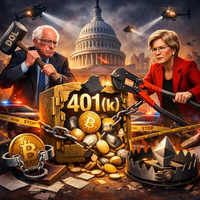 Crypto In 401(ok)s: Senators Sanders, Warren Letter Warns $14 Trillion At Danger From DOL Proposal