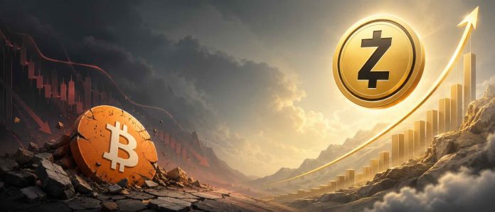 ZCash Soars whereas Bitcoin Crashes as Saylor and a Quantum Scare Check the Cycle ZCash Soars whereas Bitcoin Crashes as Saylor and a Quantum Scare Check the Cycle