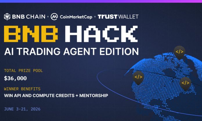 BNB Chain, CoinMarketCap, and Belief Pockets Launch $36,000 BNB HACK: AI Buying and selling Agent Version