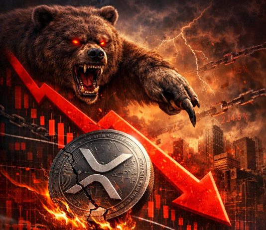 XRP Worth Falls To 4-Month Lows—Charts Sign Promote, On-Chain Knowledge Turns Bearish XRP Worth Falls To 4-Month Lows—Charts Sign Promote, On-Chain Knowledge Turns Bearish