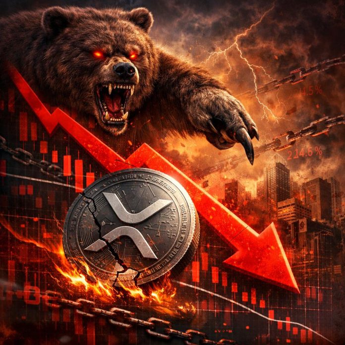 XRP Worth Falls To 4-Month Lows—Charts Sign Promote, On-Chain Knowledge Turns Bearish
