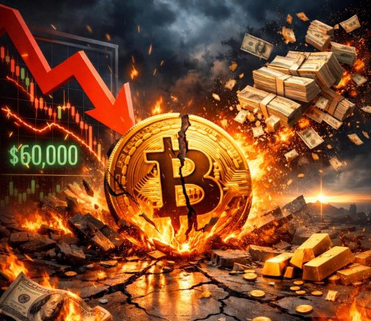 Bitcoin Crashes Close to $60,000: $62B In Treasuries Erased, Analyst Sees Potential Backside Forward