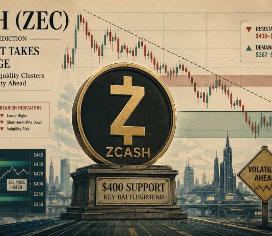 Zcash (ZEC) Value Prediction: $400 Assist Takes Middle Stage as Combined Indicators and Liquidity Clusters Level to Extra Volatility Forward Zcash (ZEC) Value Prediction: $400 Assist Takes Middle Stage as Combined Indicators and Liquidity Clusters Level to Extra Volatility Forward