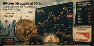 Bitcoin (BTC) Value Prediction: Bitcoin Struggles at $60Ok as MSTR Drawdown and Weak Demand Preserve Bulls on Edge