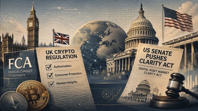 UK Crypto Regulation Enters New Period With FCA Guidelines as US Senate Pushes CLARITY Act Towards Last Vote