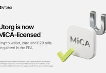 Utorg Obtains MiCA License as July 1 Deadline Forces A lot of the Business Out of Europe Utorg Obtains MiCA License as July 1 Deadline Forces A lot of the Business Out of Europe